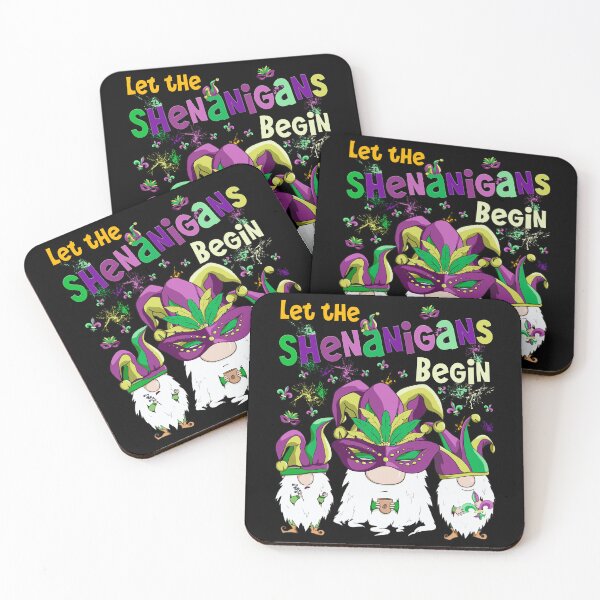 Item preview, Let The Shenanigans Begin Funny Gnomes Mardi Gras designed and sold by r-silver.
