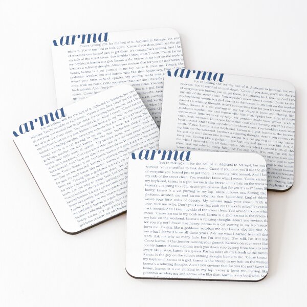 Item preview, Letras de Karma - Midnights designed and sold by sadproseswiftie.