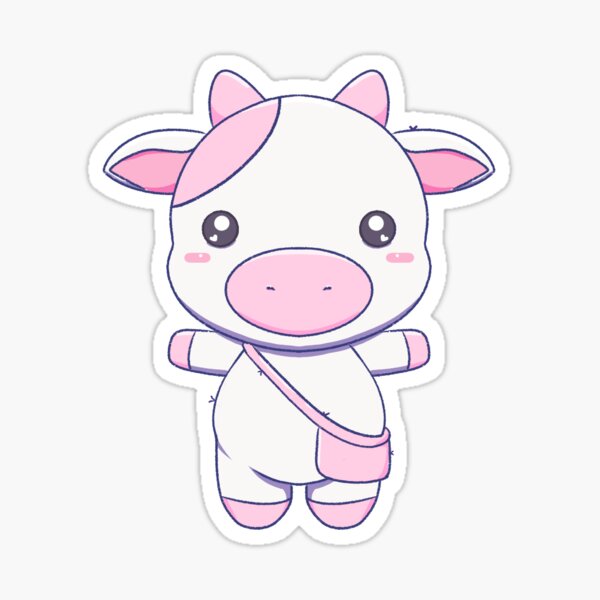 pink cow  Cute little drawings, Cute easy drawings, Cute animal