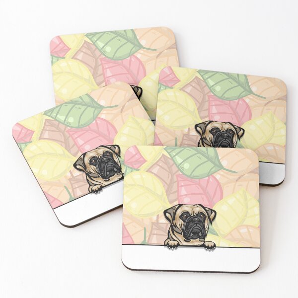 Item preview, Bull Mastiff peeking dog designed and sold by TheresPawprints.