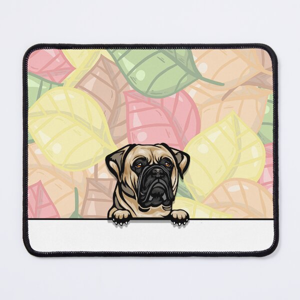 Item preview, Bull Mastiff peeking dog designed and sold by TheresPawprints.