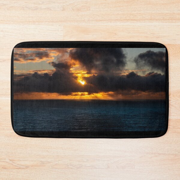 Item preview, Amazing cloudy sky with sun rays over the Atlantic Ocean at sunset designed and sold by AlbertMi.