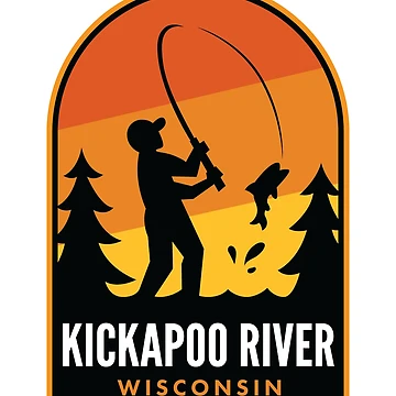 Vorschaubild zum Design Kickapoo River Wisconsin Fishing von HalpinDesign