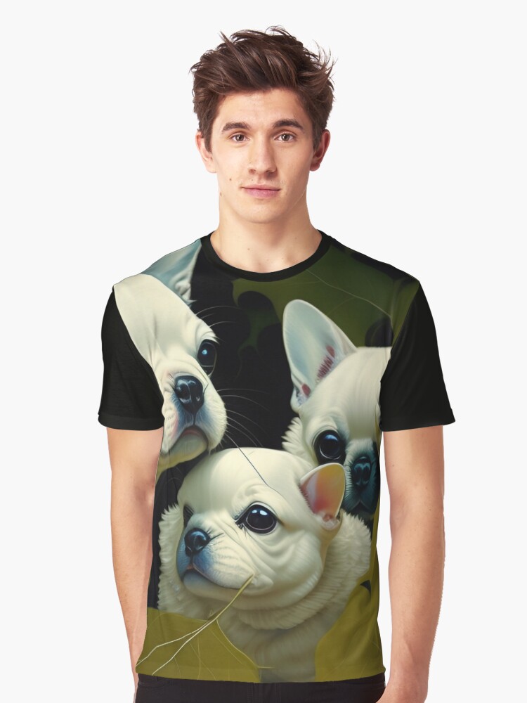 Thumbnail 1 von 5, Grafik T-Shirt, French Bulldog Gang designt und verkauft von leviatansworks.