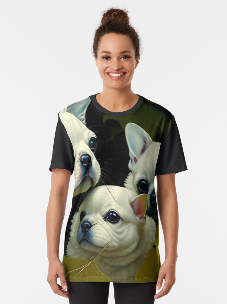 Thumbnail 2 von 5, Grafik T-Shirt, French Bulldog Gang designt und verkauft von leviatansworks.