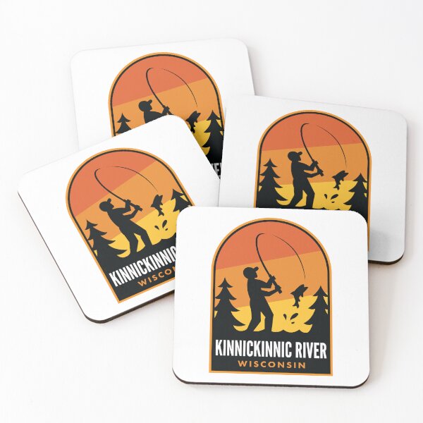 Item preview, Kinnickinnic River Wisconsin Fishing designed and sold by HalpinDesign.
