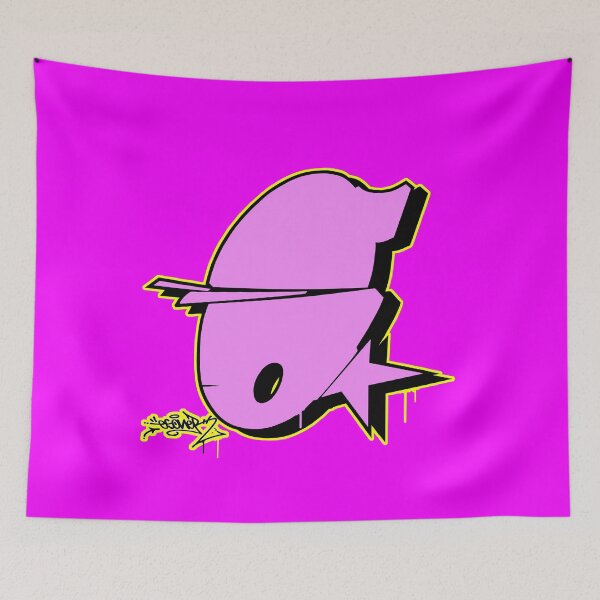 Item preview, PINK LETTER O BY ESONE URBAN GRAFFITI STREET STYLE  designed and sold by GraffitiBomberZ.