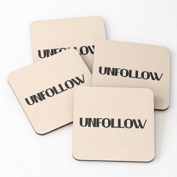 Item preview, Unfollow - Bold Black Text designed and sold by Chubuter.