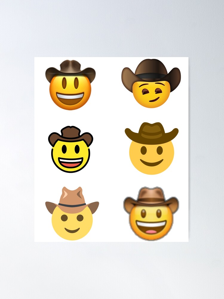 cursed emoji sticker pack Poster for Sale by Kaito Designs