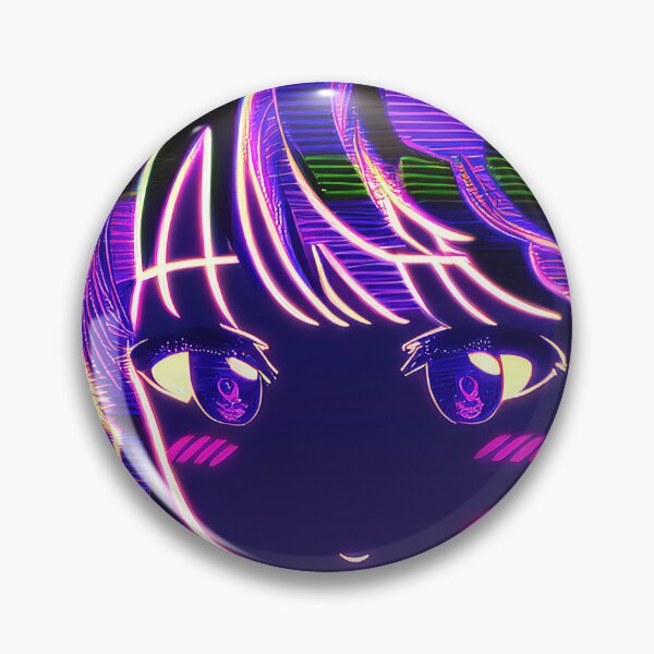 Artikelvorschau, Anime Mädchen Moire scanlines VHS rosa blau entworfen und verkauft von RK - Shop.