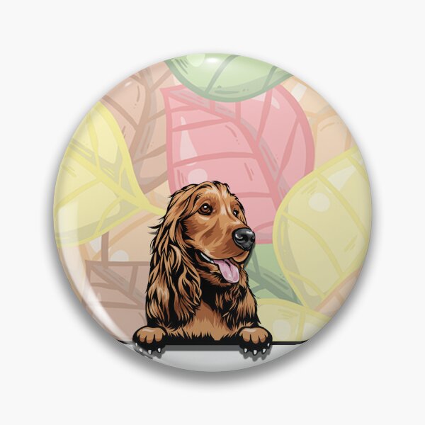 Item preview, Cocker Spaniel peeking dog designed and sold by TheresPawprints.