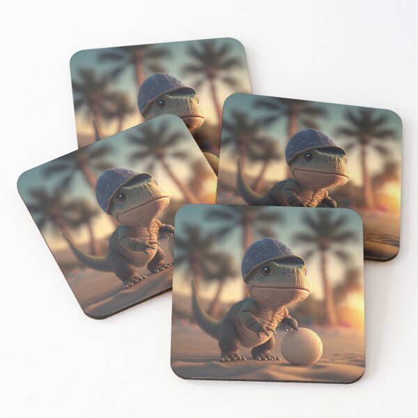 Item preview, Small baby dinosaur at the beach designed and sold by Most-Mysterious.