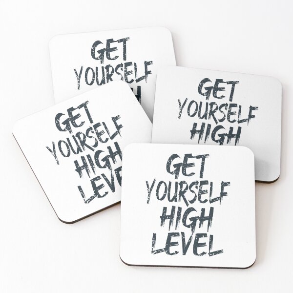 Item preview, Get Yourself High Level (Motivational Quote -  Sayings About Success And Determination - Vintage Retro Distressed Grunge) designed and sold by SassyClassyMe.