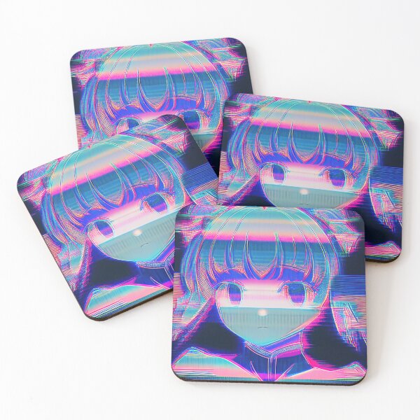 Item preview, Moire effect glitch anime girl VHS style designed and sold by RK - Shop.