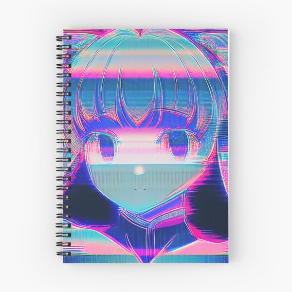 Item preview, Moire effect glitch anime girl VHS style designed and sold by RK - Shop.