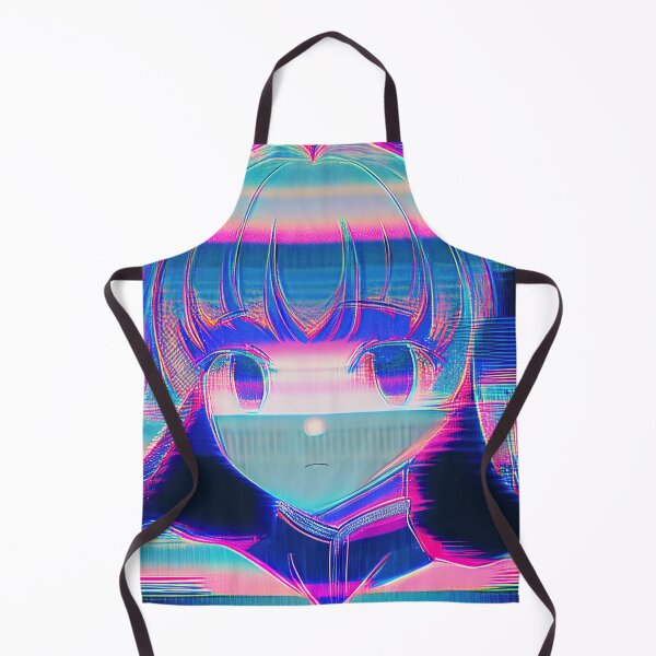 Item preview, Moire effect glitch anime girl VHS style designed and sold by RK - Shop.