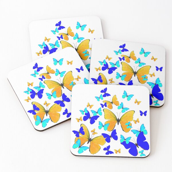 Item preview, ASSORTED SPRING BUTTERFLY PATTERNS WHITE ART designed and sold by sharlesart.