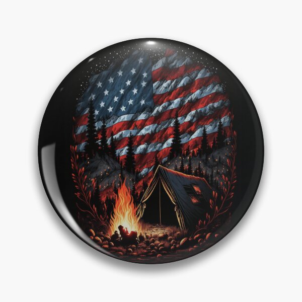 Item preview, Patriotic Campers American Flag designed and sold by druckfun.