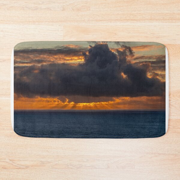 Item preview, Amazing cloudy sky with sun rays over the Atlantic Ocean at sunset designed and sold by AlbertMi.