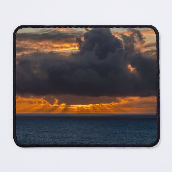 Item preview, Amazing cloudy sky with sun rays over the Atlantic Ocean at sunset designed and sold by AlbertMi.