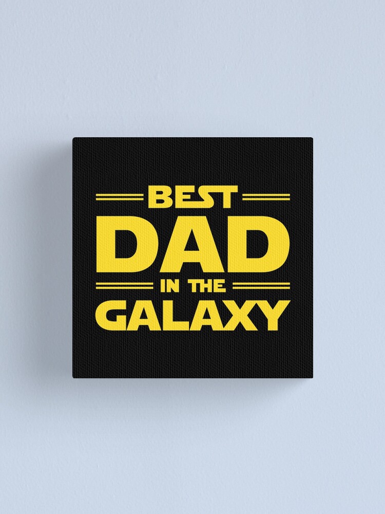 Alternate view of Best Dad in The Galaxy Canvas Print