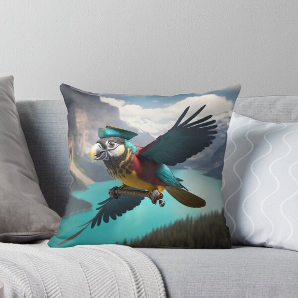 Item preview, Colorful pirate parrot flying designed and sold by Most-Mysterious.
