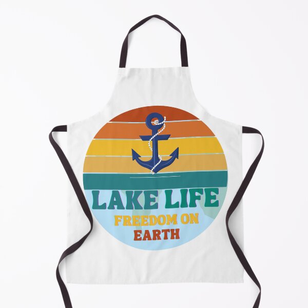Item preview, Lake Life Freedom On Earth Retro Sun Design designed and sold by OzarkEpoxy.