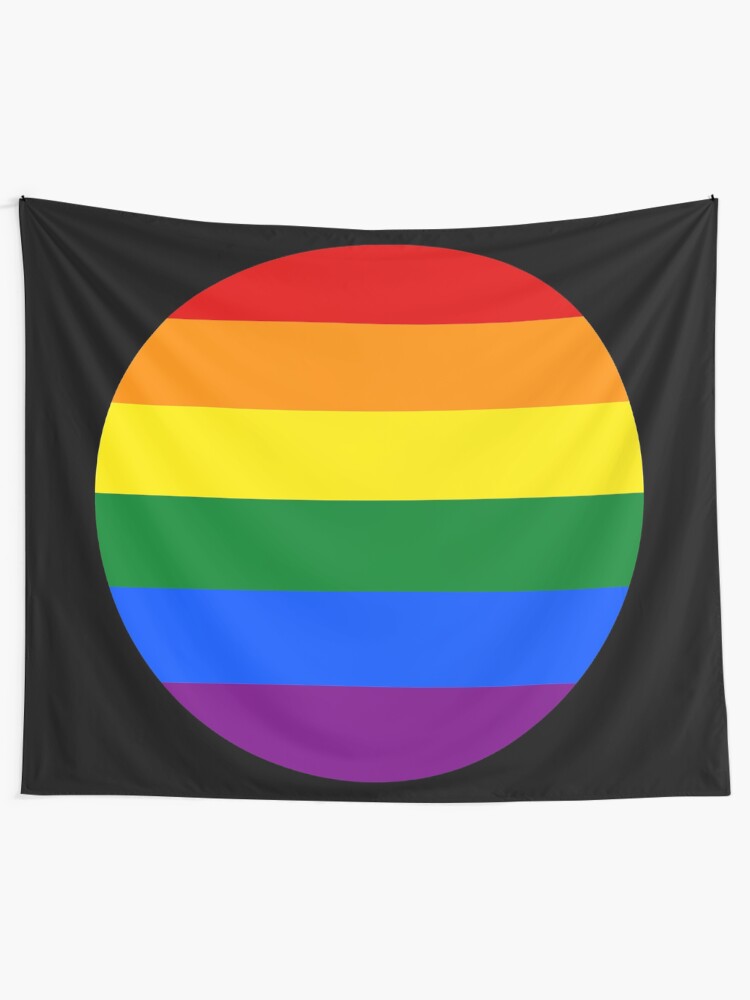 Alternate view of Color of Pride N°4 by RootCat Tapestry
