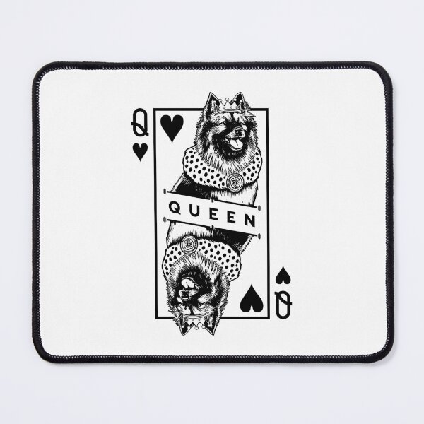 Item preview, Keeshond Queen Of Hearts Funny Kees Dog Lover Pop Art designed and sold by GrandeDuc.