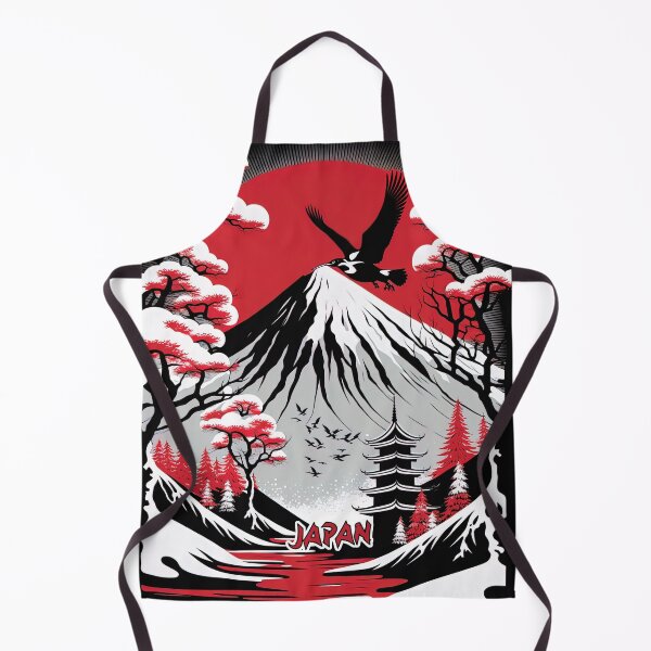 Item preview, Japanese mountainous landscape designed and sold by AreteSticker.