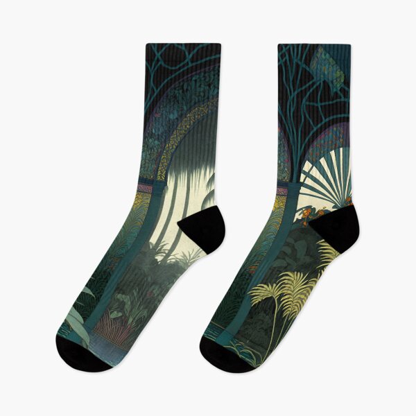 Artikelvorschau, Tropical Jungle Art Nouveau Wanddesign-Serie entworfen und verkauft von SenkiAlphonse.