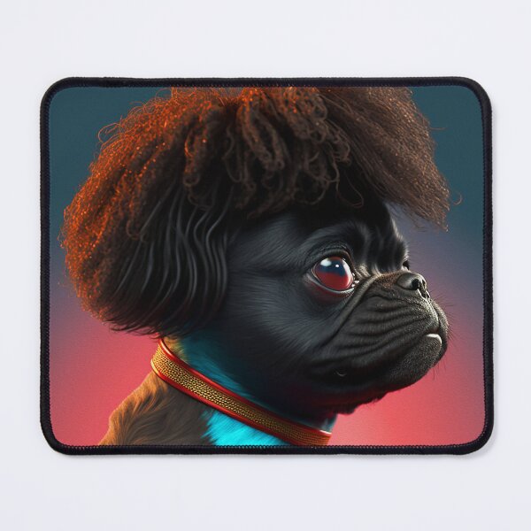 Artikelvorschau, Funny Afro Pug 5 entworfen und verkauft von Artistic Pandas.