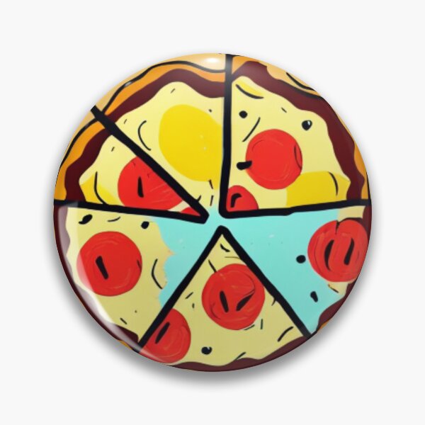 Item preview, Brightly Colored Pizza - Cartoon Style - The Perfect Pizza designed and sold by WBP Mart.