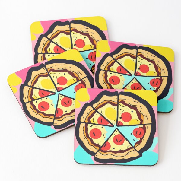 Item preview, Brightly Colored Pizza - Cartoon Style - The Perfect Pizza designed and sold by WBP Mart.