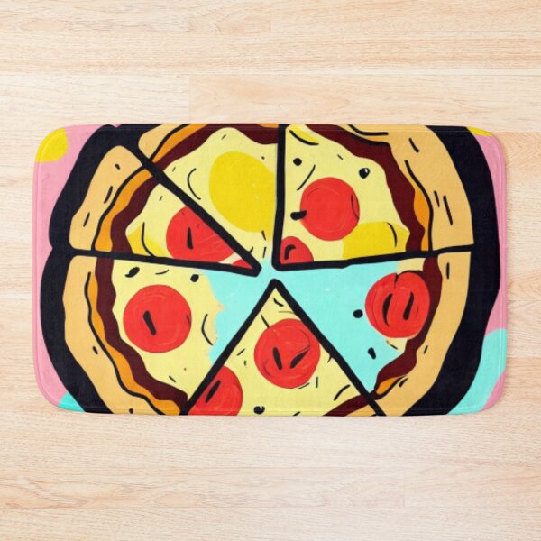Item preview, Brightly Colored Pizza - Cartoon Style - The Perfect Pizza designed and sold by WBP Mart.
