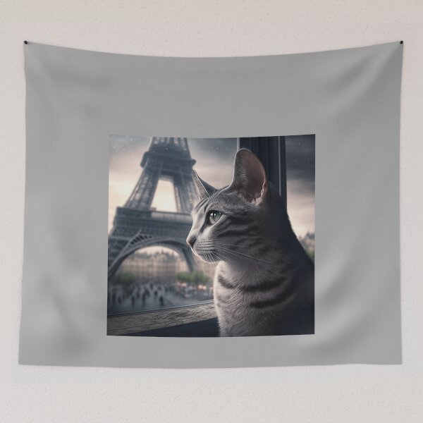 Item preview, A cat in Paris designed and sold by YMStore.
