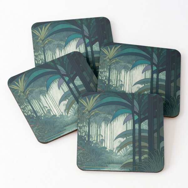 Item preview, Tropical Jungle Art Nouveau wall-design Series designed and sold by SenkiAlphonse.