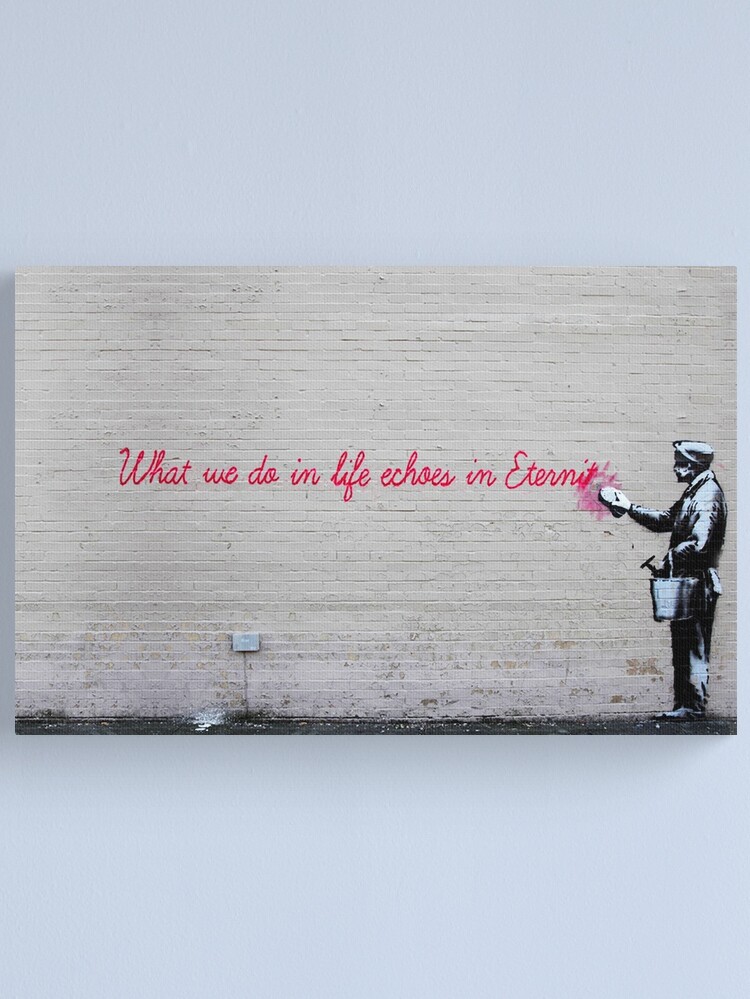 Disover Banksy Life Quote | Canvas Print