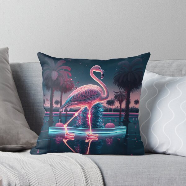 Item preview, Neon flamingo ice skating designed and sold by Most-Mysterious.
