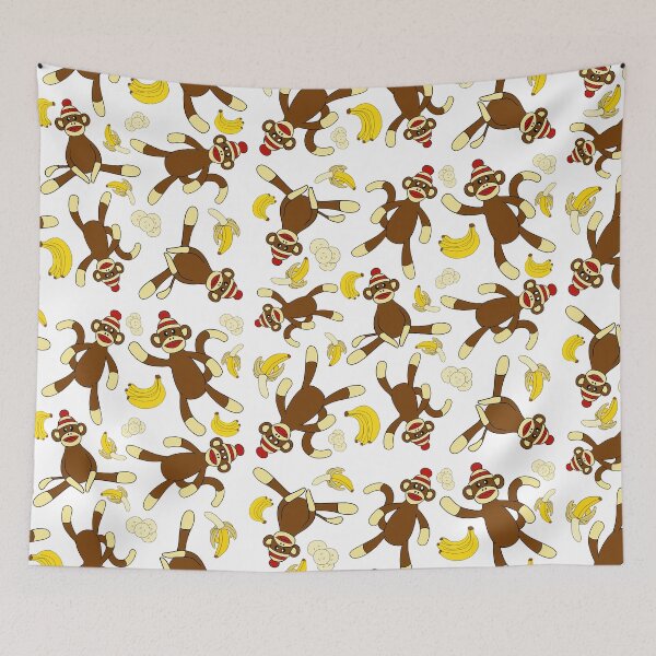 Item preview, Sock Monkey & Bananas All Over Print designed and sold by DF3.