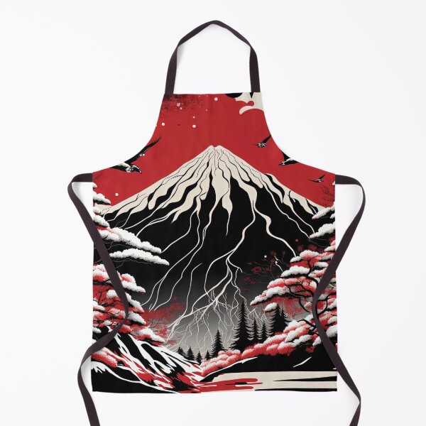 Item preview, Japanese mountainous landscape designed and sold by AreteSticker.
