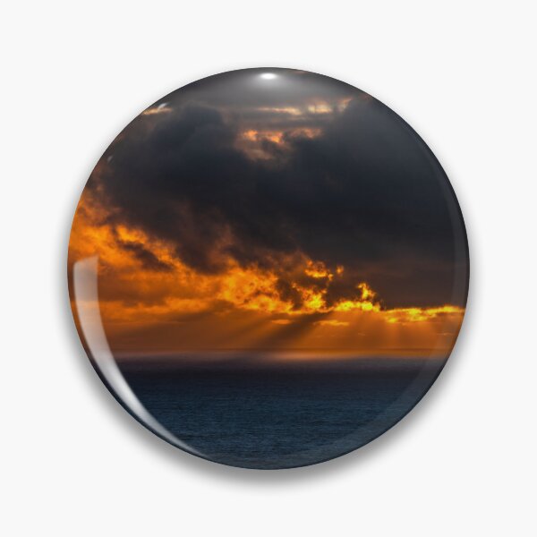 Item preview, Amazing cloudy sky with sun rays over the Atlantic Ocean at sunset designed and sold by AlbertMi.