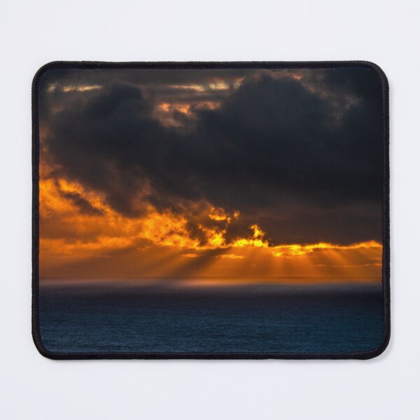 Item preview, Amazing cloudy sky with sun rays over the Atlantic Ocean at sunset designed and sold by AlbertMi.
