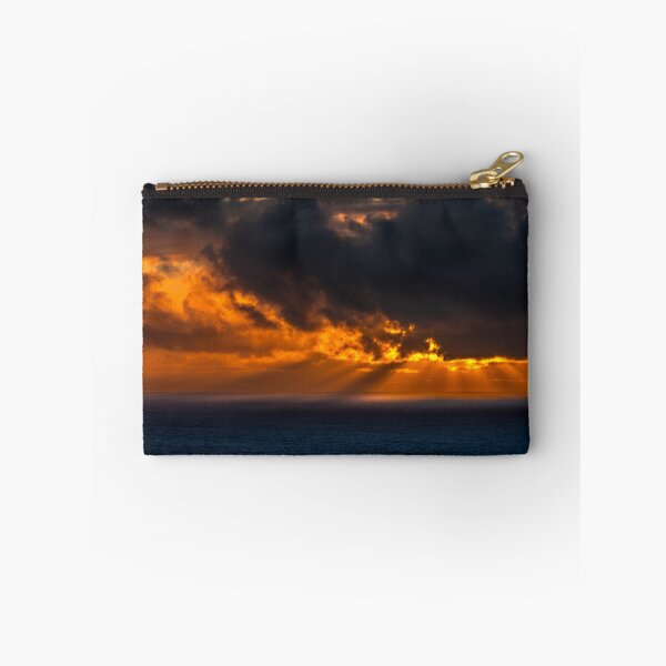 Item preview, Amazing cloudy sky with sun rays over the Atlantic Ocean at sunset designed and sold by AlbertMi.