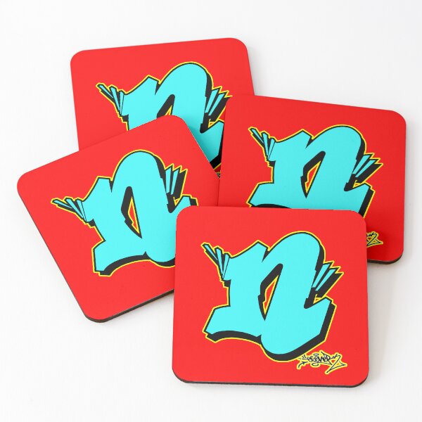 Item preview, BLUE LETTER N BY ESONE URBAN GRAFFITI STREET STYLE  designed and sold by GraffitiBomberZ.