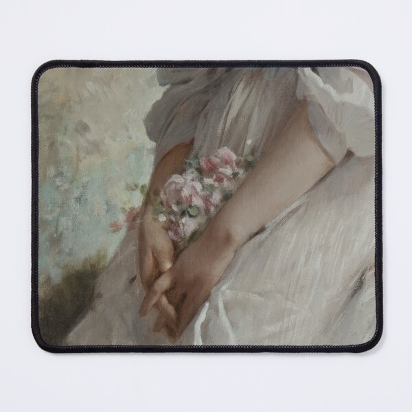 Item preview, A Beauty with a Bouquet (detail) Charles Chaplin designed and sold by Onodera.