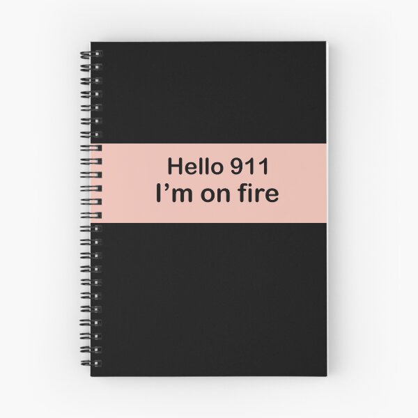 Item preview, Hello 911 I'm on fire transparent text. designed and sold by flydye.