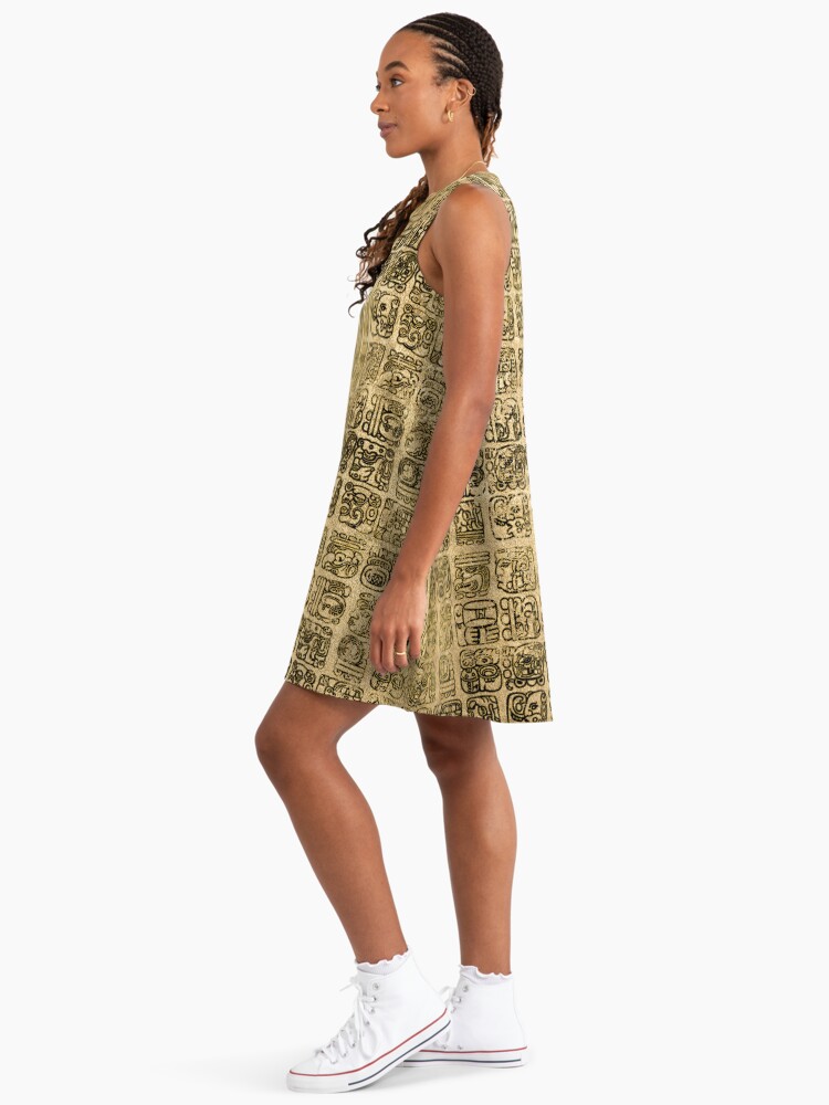 gold aztec dress Natalie Rolt Hire - Sloane Dress (Espresso) main image 1
