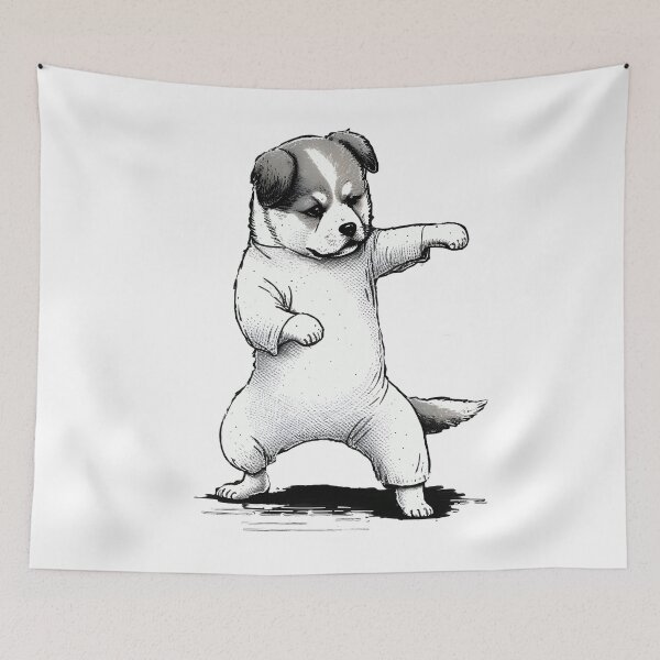 Item preview, Dog Knows Karate designed and sold by john-ess.