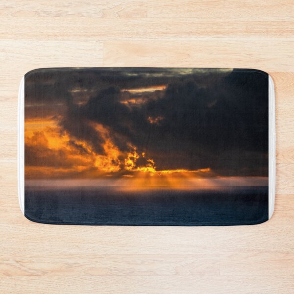 Item preview, Amazing cloudy sky with sun rays over the Atlantic Ocean at sunset designed and sold by AlbertMi.